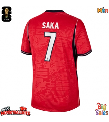 England Bukayo Saka #7 Replica Away Stadium Shirt World Cup 2026 Short Sleeve
